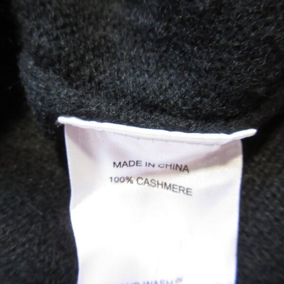 NWT Quince Short-sleeve Cashmere Crewneck Mini in Black Sweater Dress M - Picture 5 of 5